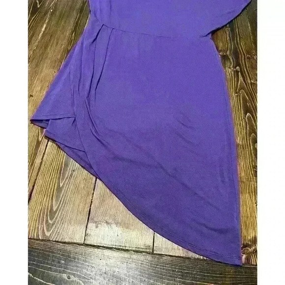 Kris Jenner Kollection Purple Asymmetrical Dress Sz Medium - Picture 5 of 8